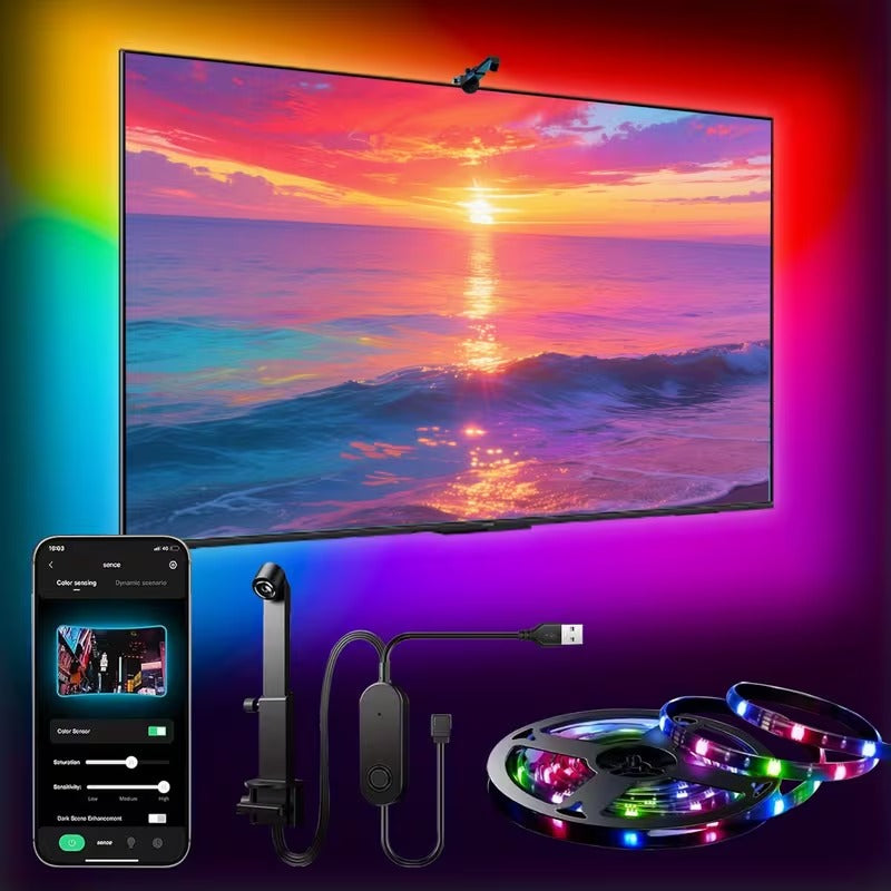 tv backlight led ليد شاشة تفاعلي يصل حتى 50 بوس