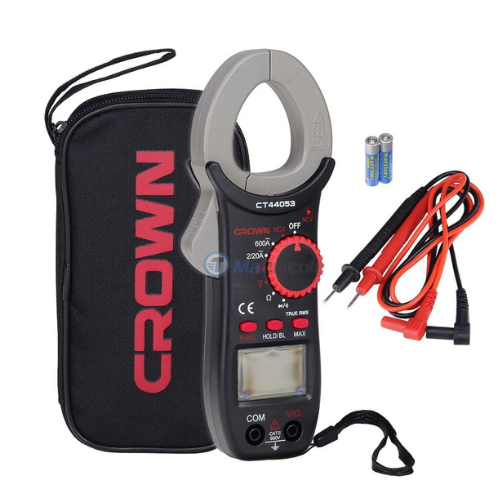 مشبك رقمي أصلي من كراون متعدد الوظائف لقياس التيار الكهربائي بدقة عالية CROWN Pince Multimètre Numérique 600V CT44053
