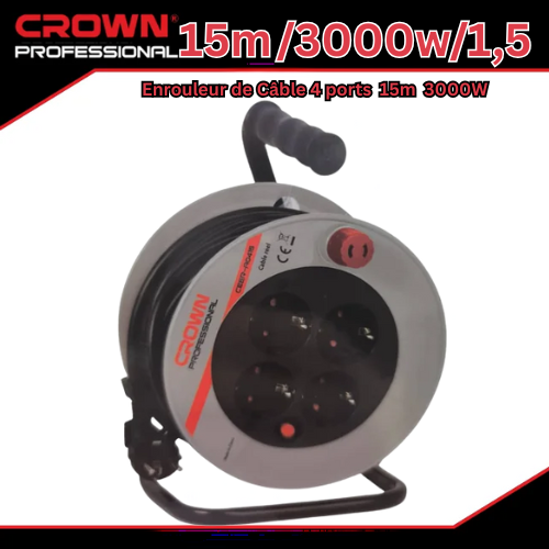Enrouleur de Câble CROWN متوفرة ب 4 قياسات أختر في الأسفل