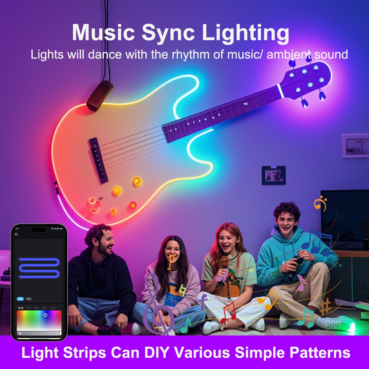 LED MAGIC NEON 5M _ 10M متوفر 2 قياسات