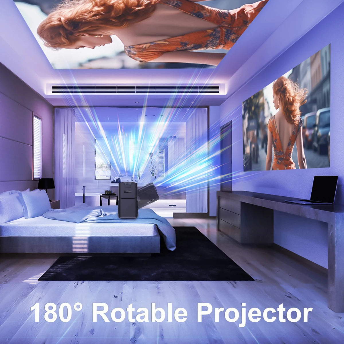 Projecteur Android 11 Wifi 6 أحدث نسخة (HY320 MINI)