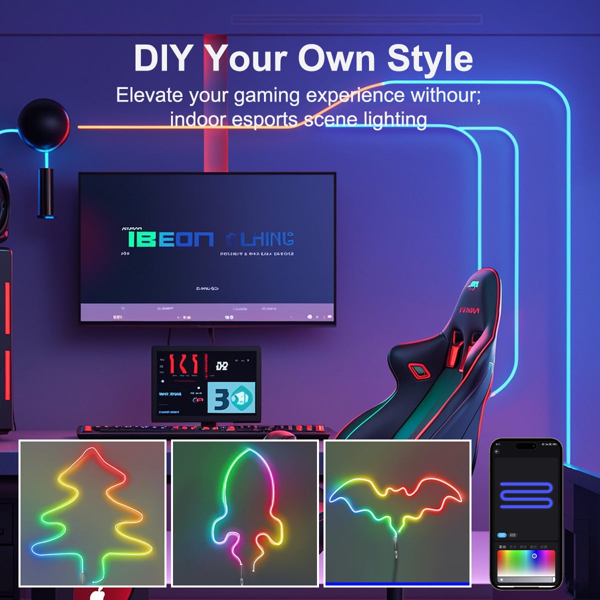 LED MAGIC NEON 5M _ 10M متوفر 2 قياسات
