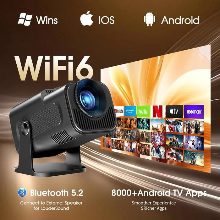 Projecteur Android 11 Wifi 6 أحدث نسخة (HY320 MINI)