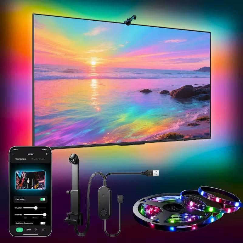 tv backlight led ليد شاشة تفاعلي يصل حتى 50 بوس