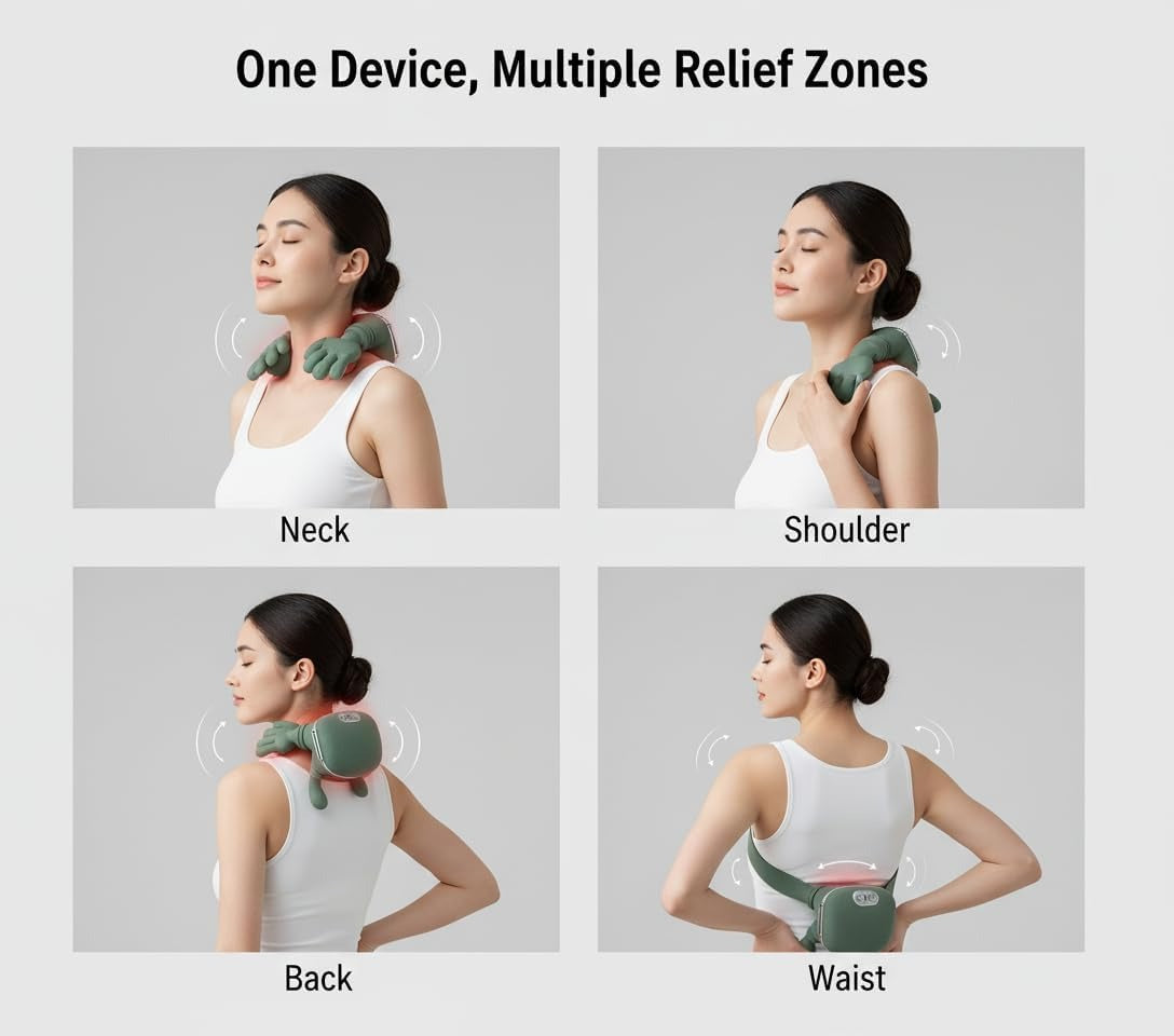 Siasoo massagerمدلك إحترافي حراري للرقبة والضهر و العضلات