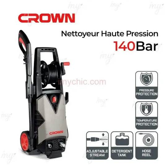 Nettoyeur Haute Pression 1800W 140Bar CROWN حجم كبير